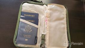 img 7 attached to ZOPPEN RFID Travel Organizer: бумажник для паспорта с чехлом на молнии и съемным ремешком на запястье для документов