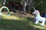 img 1 attached to Gigantic Unicorn Sprinkler For Kids - Jasonwell Inflatable Water Toy For Epic Summer Fun (XXXL) review by Shah Nelson