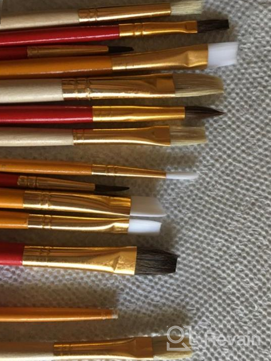 img 1 attached to Discover The Ultimate Brush Set: 25 Artlicious Brushes For All Your Painting Needs review by John Warren