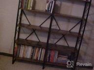 img 1 attached to IRONCK Bookshelf Double Wide 6-Tier 76" H, Open Large Bookcase, Industrial Style Shelves, Wood And Metal Bookshelves For Home Office, Easy Assembly review by Scott Kulothungan