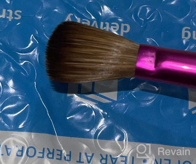 img 1 attached to Round Acrylic Nail Brush Kolinsky Hair 18 Size White Swirl Blue Handle Pink Ferrule USA PANA review by Derrick Duck