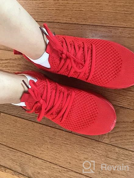 img 1 attached to 👟 Damyuan Women's Walking Shoes: Stylish, Lightweight, and Comfy Tennis Sneakers for Casual Runs review by Ryan Rea