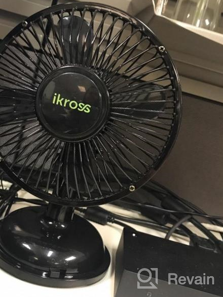 img 1 attached to Stay Cool And Productive: IKross 5-Inch USB-Powered Mini Fan For Desks And Offices In Black review by David Elam