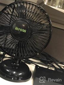 img 5 attached to Stay Cool And Productive: IKross 5-Inch USB-Powered Mini Fan For Desks And Offices In Black