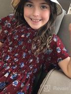 img 1 attached to ✨ Stylish and Versatile: Smukke Big Girls Floral Jumpsuits with Smocking, Ruffles, and Pockets (7-16) – Wide Range to Choose From review by Rebecca Rios