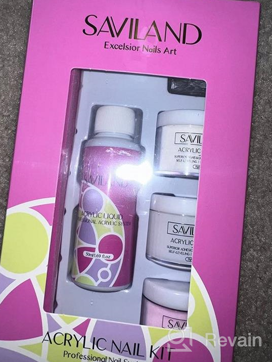 img 1 attached to Saviland 4Oz Professional Acrylic Nail Liquid For Non-Yellowing & Low Odor Acrylic Powder System - Ideal For Nail Salons, Home & DIY Nail Art Supplies review by Greg Usry