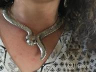 img 1 attached to Fashion Adjustable Snake/Crocodile/Scorpion Chain Collar Statement Necklace Set in Silver, Gold, and Rose Gold - Perfect for Women, Men, and Teens review by Matt Heringer