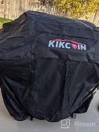 img 1 attached to Kikcoin Heavy Duty Waterproof Barbecue Gas Grill Cover, 55-Inch BBQ Cover Thick 600D Fabric Fade And UV Resistant With Air Vents And Storage Pocket, Cover For Barbecue Grill Black review by Kevin Phillips