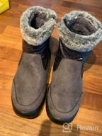 img 1 attached to Women'S Snow Boots: Ecetana Waterproof Winter Shoes With Warm Fur Lining & Zipper Slip Ons. review by Rachel Coppedge