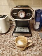 img 1 attached to Rozhkovy coffee maker Kitfort KT-702, black review by Celina Krasnodebska ᠌