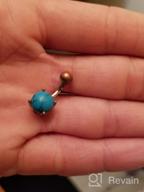 img 1 attached to 6Mm & 10Mm Surgical Steel Opal Belly Button Rings For Women - QWALIT Navel Piercing Jewelry review by Samuel Reppa