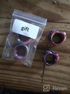 img 1 attached to 316L Stainless Steel Heart Plugs And Tunnels Ear Stretchers Gauges 2G-3/4'' Rainbow Jewseen Ear Expander Piercings Earring review by Ivan Carson
