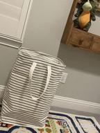 img 1 attached to Collapsible Laundry Hamper With Long Carry Handle And Waterproof Design - 72L Capacity For Clothes, Toys, And More - Includes Washing Bag review by Bruce Cavett