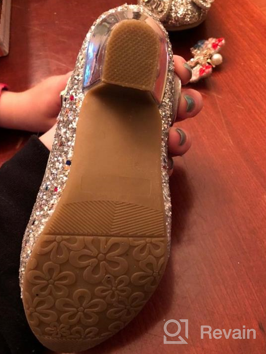 img 1 attached to 👑 YING LAN Cosplay Wedding Princess Girls' Shoes: Elegant Flats for Young Fashionistas review by Antonio Baker