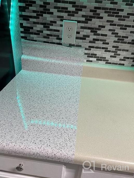 img 1 attached to 15.7''X118'' Granite Contact Paper: Waterproof Self Adhesive For Kitchen & Bathroom Countertops - Peel & Stick Decorative Film Vinyl review by Peter Nobles