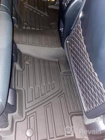 img 6 attached to Custom Fit Black TPE All Weather Floor Mats For 2017-2022 Honda CRV - Waterproof Protection For 1St & 2Nd Row