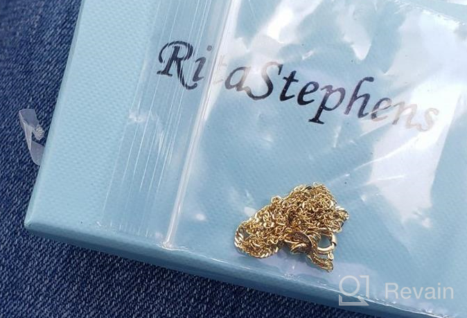 img 1 attached to Ritastephens 10K Gold Singapore Rope Pendant Chain Necklace and Anklet: Delicate & Durable 1.5mm Design, 10 inches in Length review by Ronald Cambridge