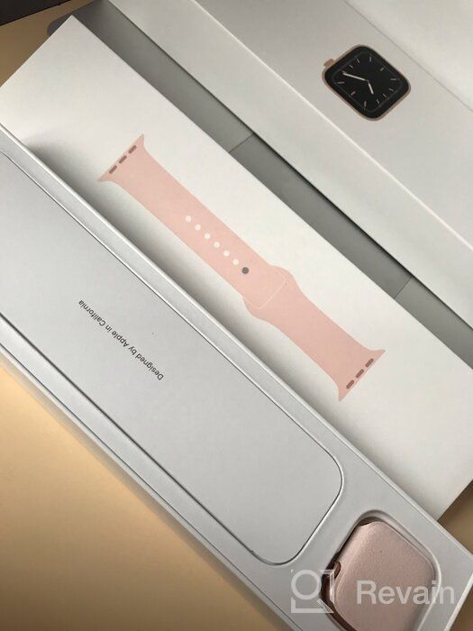 img 3 attached to Renewed Apple Watch Series 5 - 40MM GPS + Cellular in Gold Aluminum Case with Pink Sport Band review by Amphai Sangchang ᠌