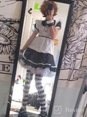 img 1 attached to Plus Size Anime Maid Costume With Cat Ears, Apron, And Cosplay Dress For Halloween - GRAJTCIN Women'S review by Heather Rheault