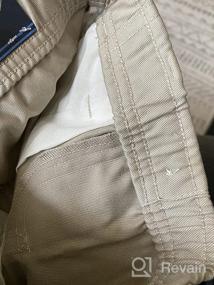 img 6 attached to Nautica Husky Boys' Khaki Uniform Flat Front Pant - Large/14 Husky