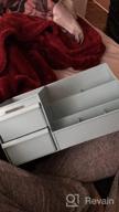 img 1 attached to Organize Your Beauty Essentials With Our Elegant Makeup Desk Drawer Organizer In Blue review by Chris Shields