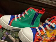 img 1 attached to 👟 Sesame Street Elmo Shoes: Hi Top Sneakers with Laces for Toddlers and Kids (Sizes 6-12) review by Chris Scalia