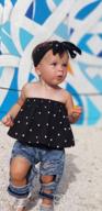 img 1 attached to Adorable Baby Girl'S Polka Dot Top And Ripped Jeans Outfit With Headband review by Brian Lee