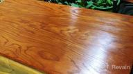 img 1 attached to SamaN Interior Water Based Wood Stain - Natural Stain For Furniture, Moldings, Wood Paneling & Cabinets (American Walnut TEW-121-32, 32 Oz) review by Frank Garahana