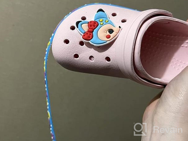 img 1 attached to Colorful Unicorn Clog Sandals: Fun Water Shoes for Toddler Boys and Girls - Slip On Garden Slide Sandals for Little Kids, Perfect for Swimming Pools, Showers, and Beach! review by Shane Sanchez