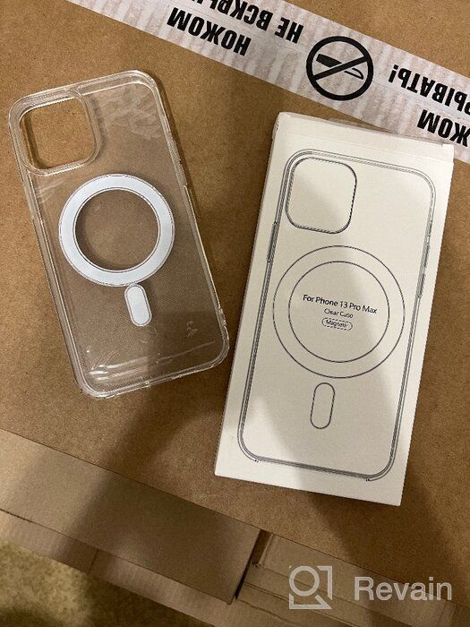 img 1 attached to Ultimate Protection meets Style: Transparent COMMO Shield 📱 Case for iPhone 13 Pro Max with Wireless Charging Support review by Kio Voltero Webb