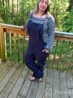 img 1 attached to Effortlessly Chic: Plus-Size Women'S Loose-Fit Overalls And Rompers review by Nick Mitchell