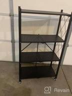 img 1 attached to Get Organized With BENOSS Foldable Metal Storage Shelves - Heavy-Duty, No Assembly, And Portable! review by Albert Lee