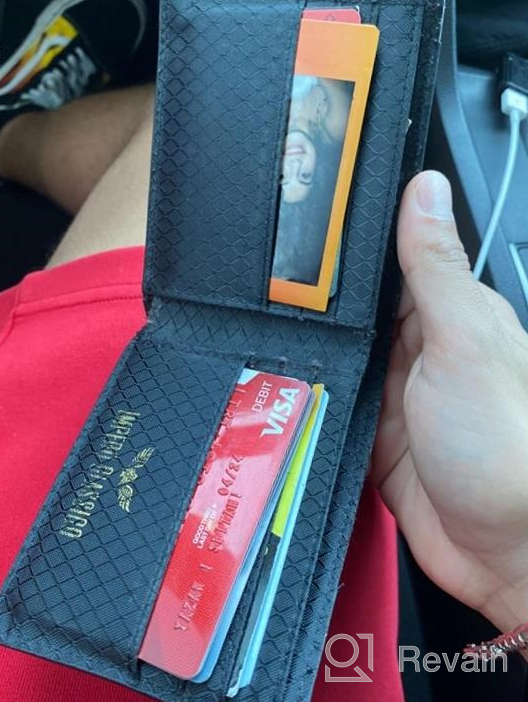 img 1 attached to 💼 Premium Carbon Fiber Leather Wallet: Durable and Stylish review by Chris Destruction