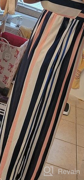 img 1 attached to Miss Bei Girls' Summer Stripe Maxi Dress with Pocket, Short Long Sleeve, Size 3-16T - Ideal for Holiday and Casual Wear review by Dina Harvey