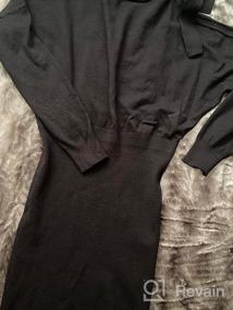 img 6 attached to Сексуальное женское вязаное облегающее мини-платье-свитер EXLURA на одно плечо для свиданий и ночных вечеринок!