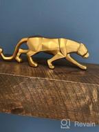 img 1 attached to Modern Hand-Carved Abstract Leopard Statue For Stylish Home Decor review by Chris Lapan