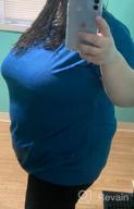 img 1 attached to Women'S Plus Size Short Sleeve Round Neck Tunic Tops With Pockets Shirts review by Kristin Anderson