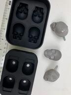 img 1 attached to Skull-Shaped Whiskey Ice Ball Mold Set: 6 Large Sphere Ice Cube Molds with 2.3x2.3 Inch Round Cubes review by Tim Kallimanis
