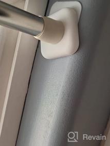 img 6 attached to 10 шт. 1,77 "JEGONFRI настенная защита дверные пробки клейкие квадратные ручки бамперы силиконовые утолщенные для стен (черный, квадратный)