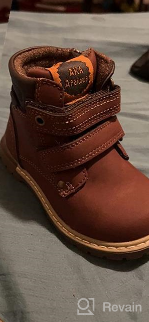 img 1 attached to 👼 Apakowa Boys' Toddler Cowboy Martin Boots - Shoes and Boots review by Antonio Fox