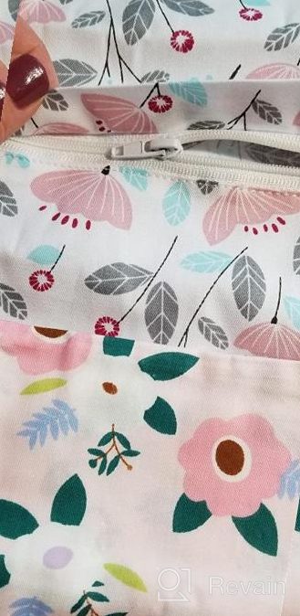 img 1 attached to Knlpruhk'S 100% Cotton Pink Floral Toddler Pillowcase Set - Includes 2 Zippered Covers, Fits 14X19 And 13X18 Pillows For Girls! review by Ryan Bowers