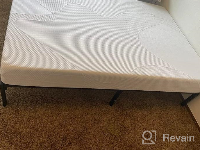 img 1 attached to Effortless Assembly With Heavy-Duty GreenForest Queen Bed Frame: No Screws, No Box Spring Required! review by Jason Bolden