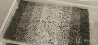 img 1 attached to Indulge In Utmost Comfort With OLANLY Luxury Chenille Bathroom Rug Mat - Soft, Absorbent, And Non-Slip Bath Mats review by Jeff Apel