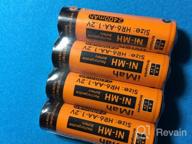 img 1 attached to IMah HR6 AA Rechargeable Batteries Ni-MH 1.2V 1800MAh For Flashlight Remote Control Car Toys Clock, Also Compatible With Panasonic BK-3MCCA8BA BK-3HCCA8BA BK-3MCCA4BA BK-3HCCE4BE, 8-Pack review by Justin Cranford