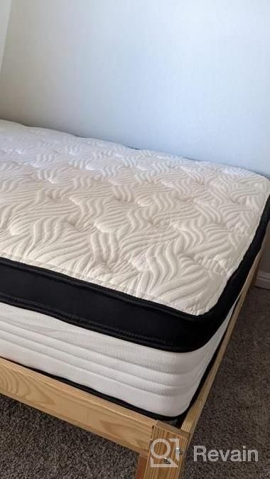 img 1 attached to Full Size Mattress, Avenco Full Mattress Hybrid, 12 Inch Pocket Spring And Gel Memory Foam Mattress Full In A Box, Medium Firm, Strong Edge Support, CertiPUR-US & ISPA, 100 Nights Trial review by Travis Kjar