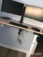 img 1 attached to 🖥️ SHW Memory Preset Electric Height Adjustable Standing Desk, 48 x 24 Inches, Maple - Ergonomic Workstation for Improved Productivity and Comfort review by Shah Jones