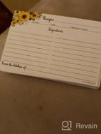 img 1 attached to Jumbo XL Sunflower Recipe Cards (50 Pack) - 5X7 Inch From The Kitchen Of For Weddings, Baby Shower, Bridal Shower - Made In USA review by Daniel Mettler