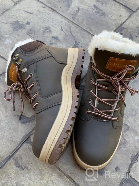 img 1 attached to Men'S & Women'S Winter Snow Boots: Insulated Outdoor Hiking Shoes With Fur Lining For Warmth review by Jim Martin