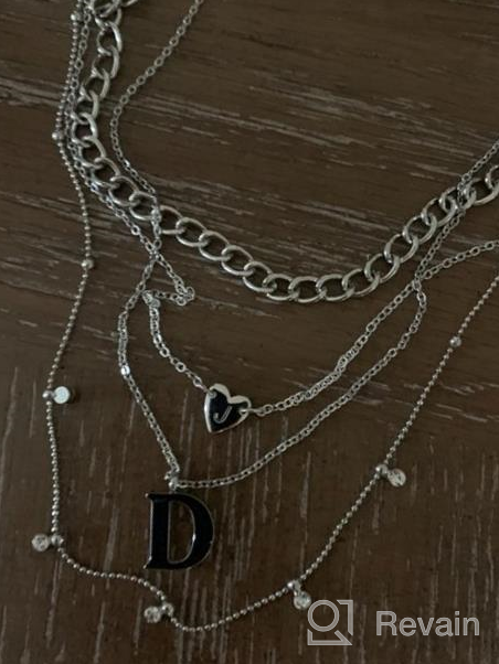 img 1 attached to 💖 Charming Turandoss Tiny Initial Heart Necklace: Perfect Girls' Jewelry review by Tammy Marie