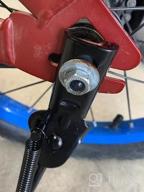 img 1 attached to 18 Inch Kids Bicycle Kickstand - Rear Mount Steel With Pad For Training Wheel Replacement - SEISSO Bike Stand. review by Gregory Braddock